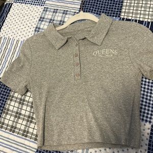 Gray crop top from forever 21 size medium